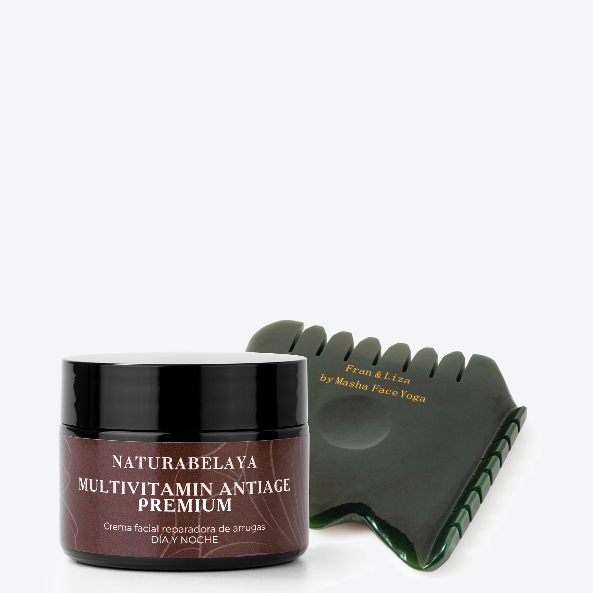Set Skin Sculpting Multivitamin Antiage + Gua Sha de Nefrita