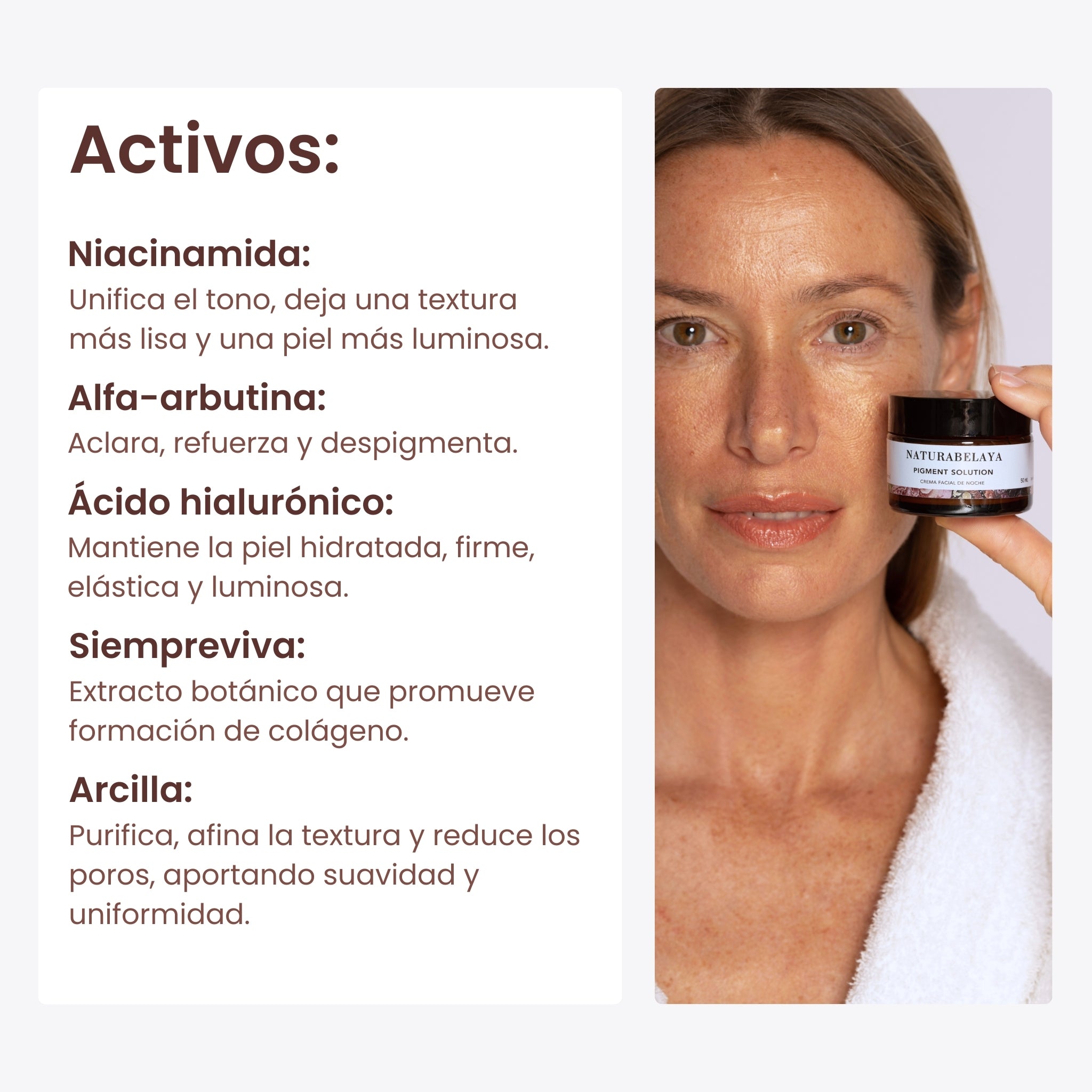 Crema de noche hidratante despigmentante Pigment Solution