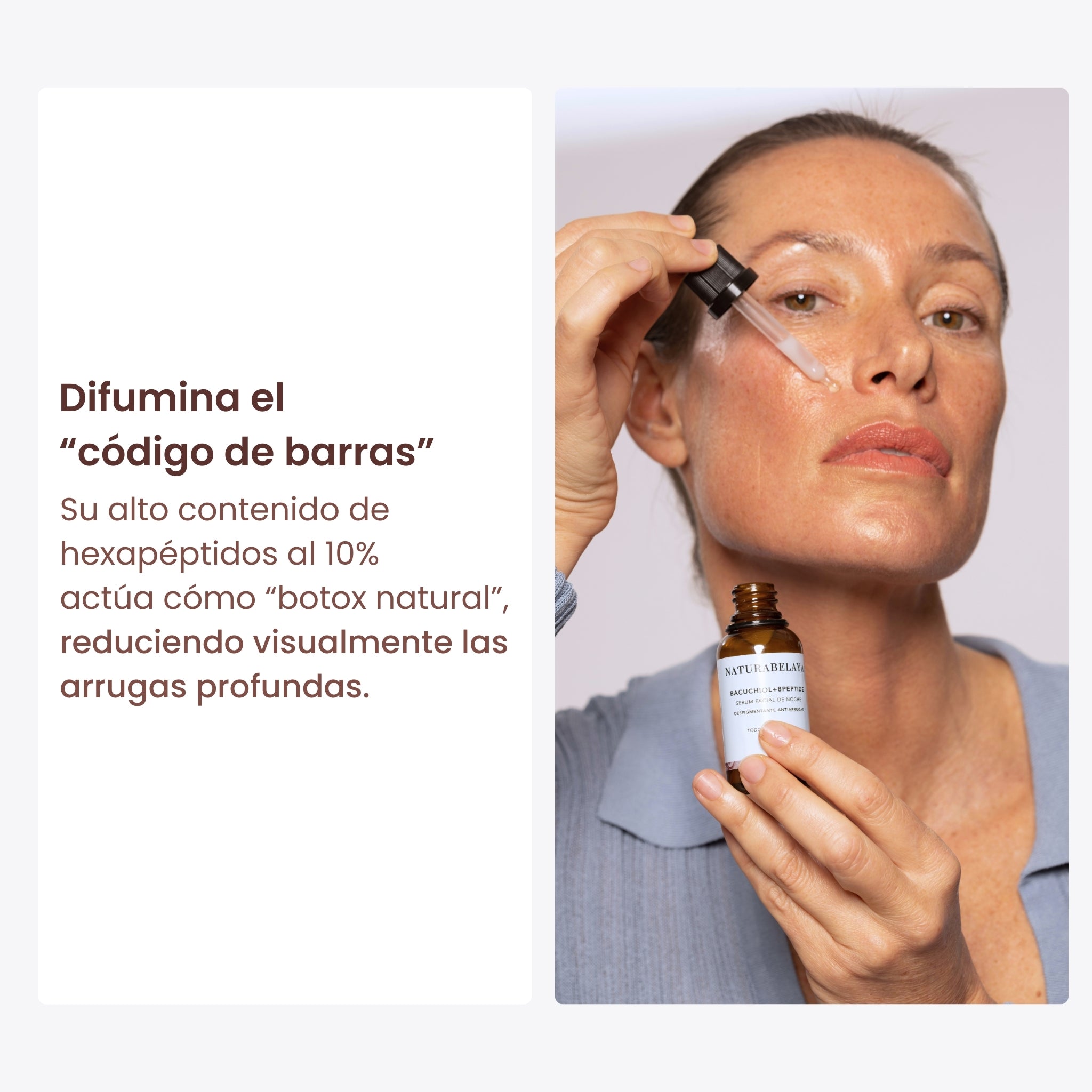 Serum de noche antiarrugas despigmentante Bakuchiol + 8Peptide